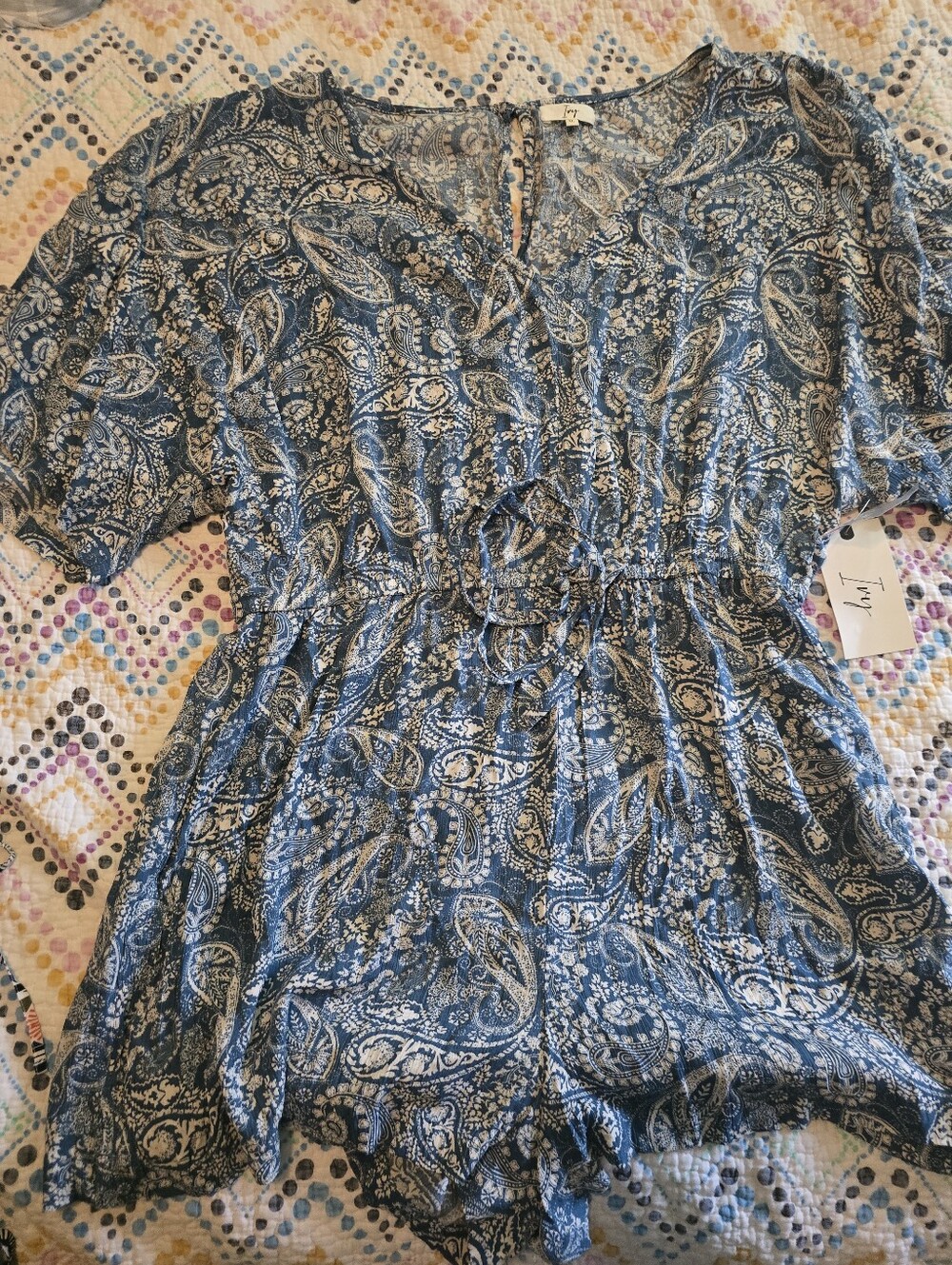 Ivy Ocean Paisley Romper